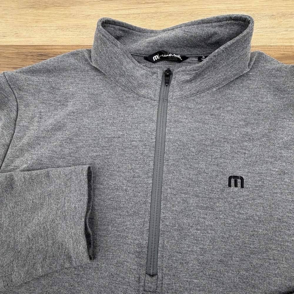 TravisMathew Sweatshirt Mens XL Upgraded 1/4 Zip Mock Neck Golf Pockets